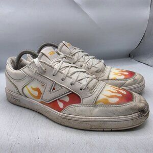 vans lowland cc true white flames mens 9.5 White Red Sneaker Shoes Casual Walkin